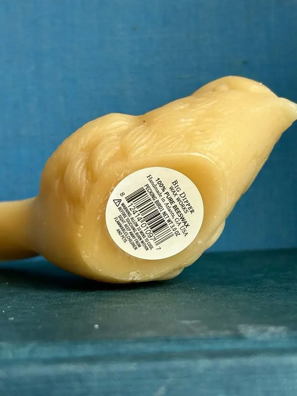 Big Dipper Wax Works 100% Pure Beeswax Pecking Bird Candle